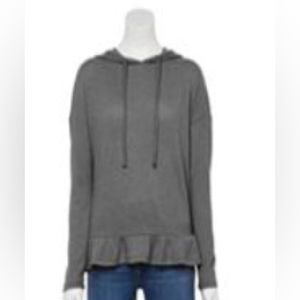 Lauren Conrad Flounce Hoodie NWT